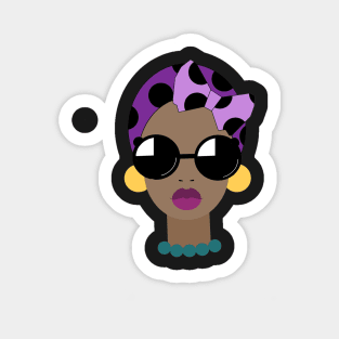 Headwrap Queen Sticker